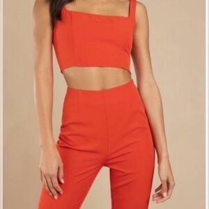 Tobi Two Piece High Rise Pant & Top, Size Small, New